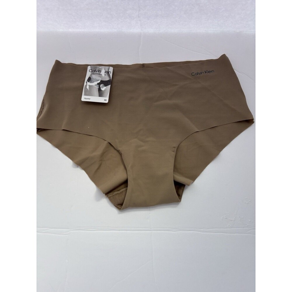 CALVIN KLEIN Invisibles Micro  Hipster Panties Beige Size XS  New With Tags